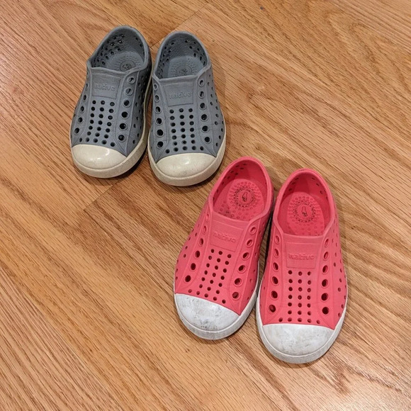 Native Shoes Other - 2 Pairs of Toddler Native Jefferson Shoes Sz 6